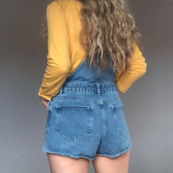 Zara denim overall shorts - Picture 4 of 5